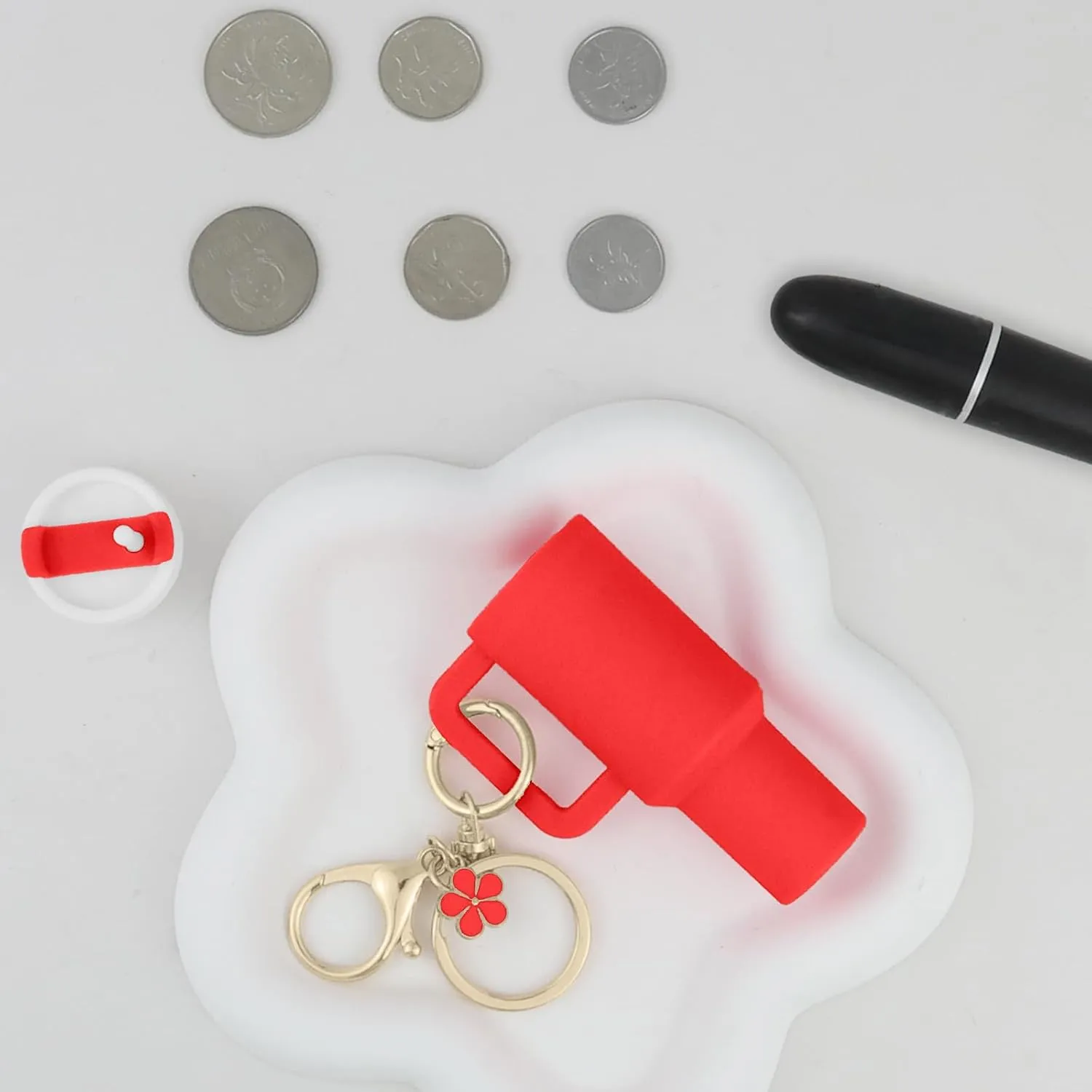 Mini Tumbler Keychain for Stanley Cup AccessoriesSchool Bag Handbag Backpack Keychain for Woman Girl