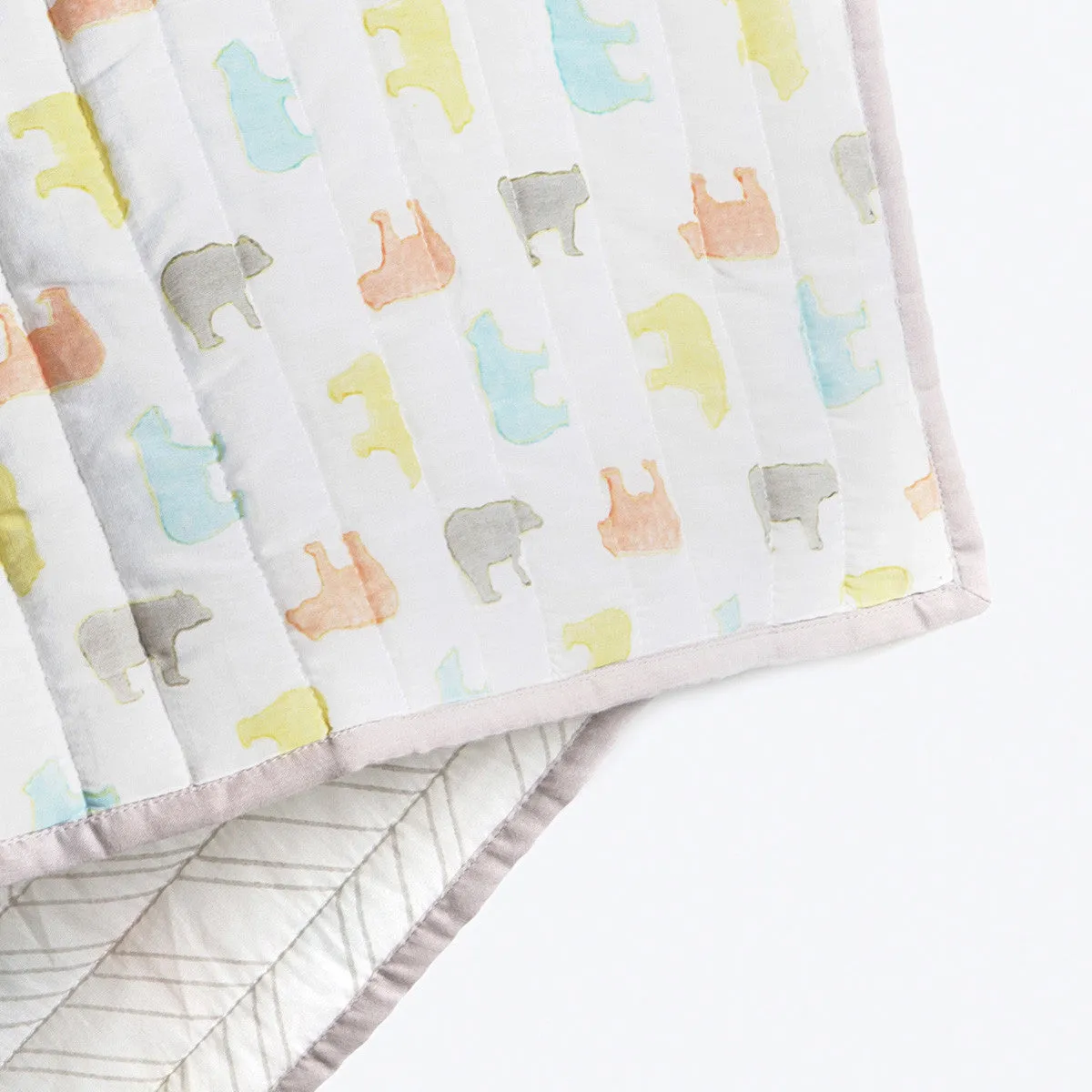 New Baby Mini Cot Set <br> Multi-Colour Bear<br><span style="font-size: 10px;">Can be Personalised</span>