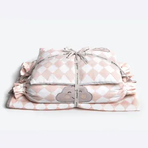 New Baby Mini Cot Set <br> Pink Cloud<br><span style="font-size: 10px;">Can be Personalised</span>