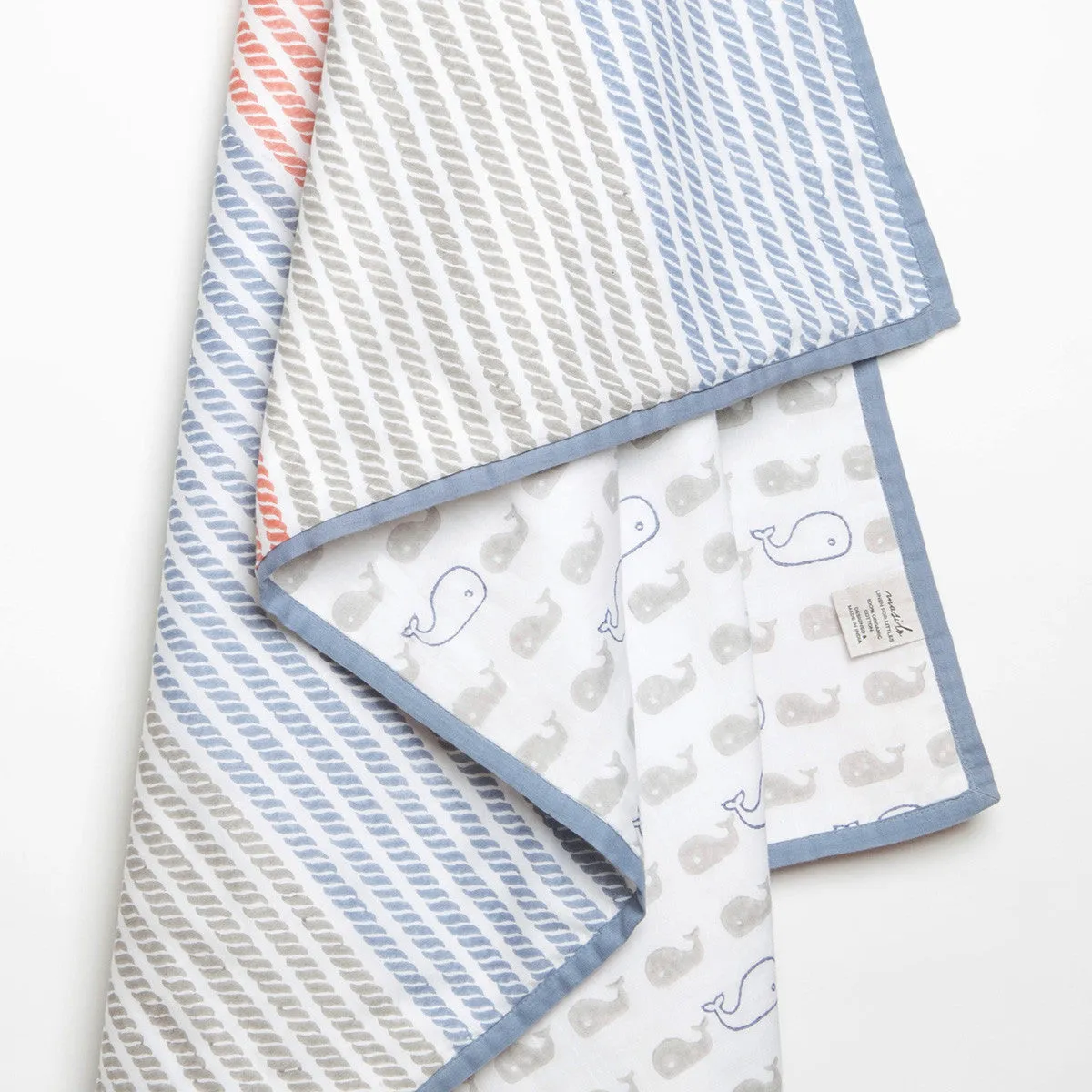 New Baby Mini Cot Set <br> Whale<br><span style="font-size: 10px;">Can be Personalised</span>
