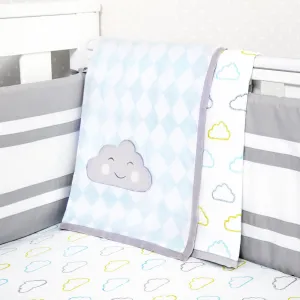 Organic Dohar Blanket <br> Blue Cloud<br><span style="font-size: 10px;">Can be Personalised</span>