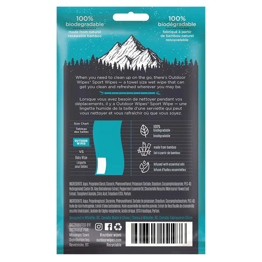 Outdoor Wipes Sport - XL