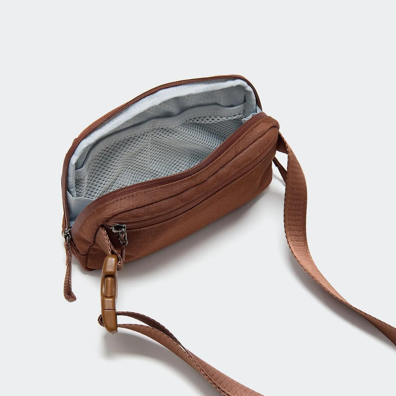 Pander Crossbody Sling Bag for Travel, Outdoor, and Everyday Use  Adjustable Strap, Lightweight Shoulder Bag, Saddle Brown