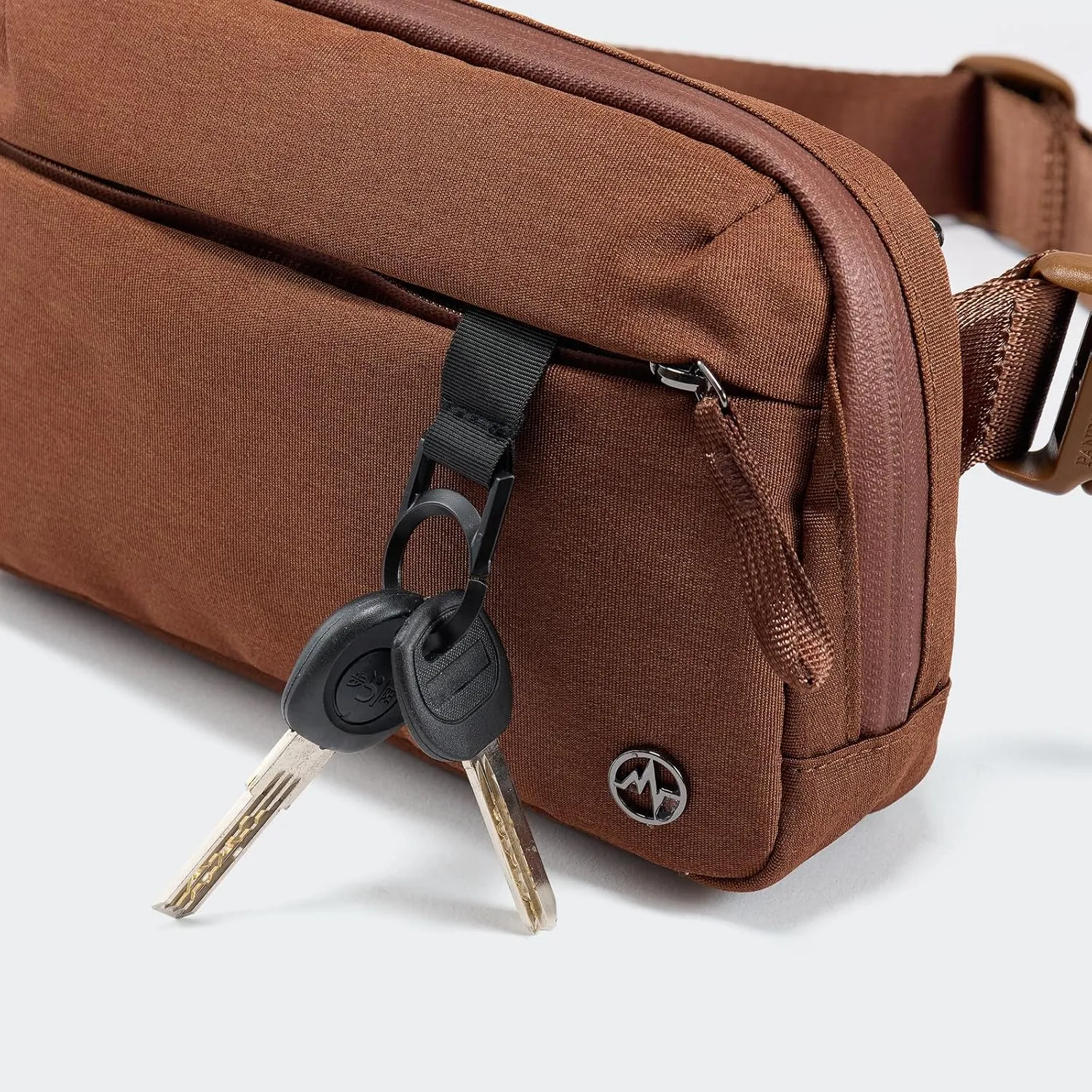 Pander Crossbody Sling Bag for Travel, Outdoor, and Everyday Use  Adjustable Strap, Lightweight Shoulder Bag, Saddle Brown