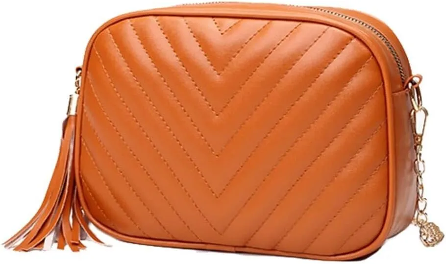Satcher Purse with Chain Strap Large Capacity Handbag Wallet Womens PU Leather Tassel Shoulder for Work