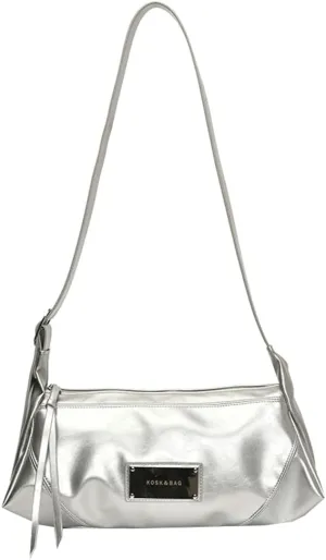 Simple Sling Shoulder Purse for Women Soft Vegan Leather Cross Body Bags with Adjustable Strap Casual Underarm Bags