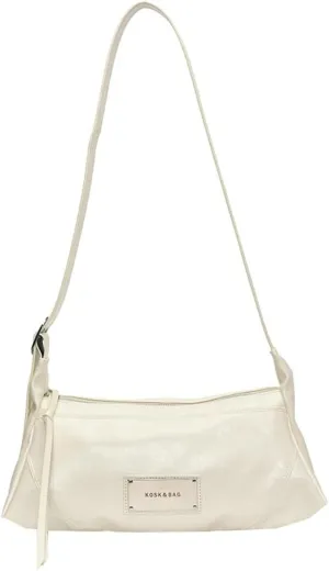 Simple Sling Shoulder Purse for Women Soft Vegan Leather Cross Body Bags with Adjustable Strap Casual Underarm Bags