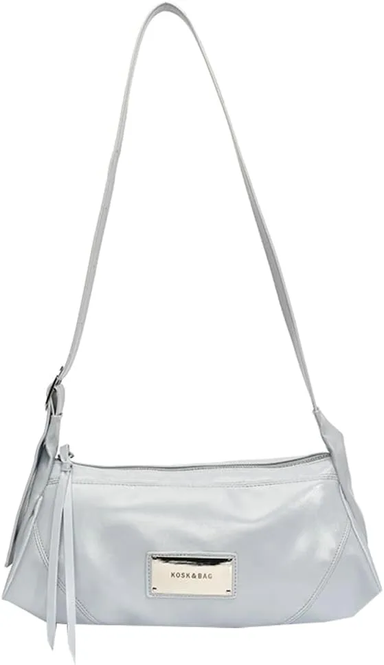 Simple Sling Shoulder Purse for Women Soft Vegan Leather Cross Body Bags with Adjustable Strap Casual Underarm Bags