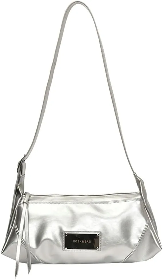Simple Sling Shoulder Purse for Women Soft Vegan Leather Cross Body Bags with Adjustable Strap Casual Underarm Bags