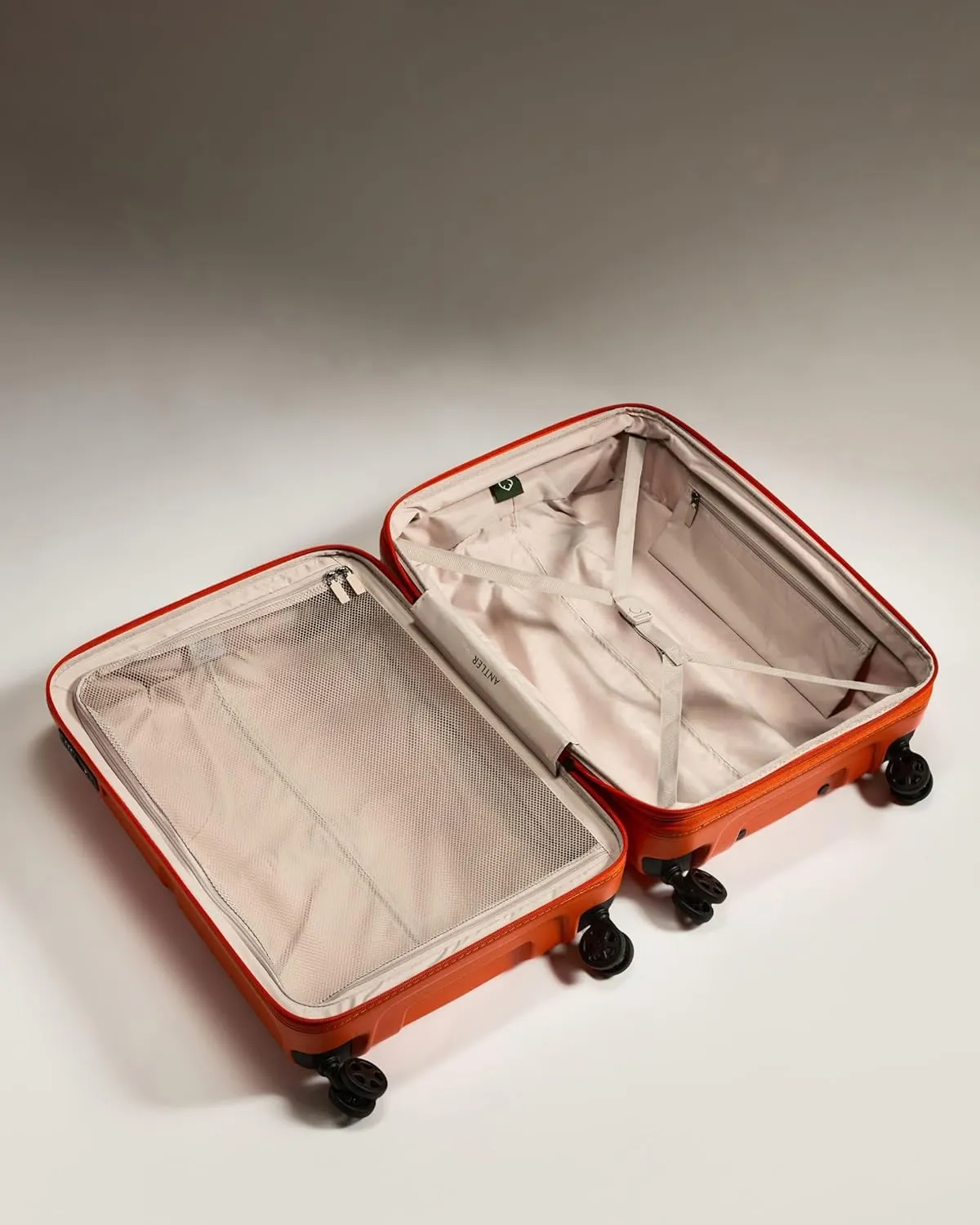 Single Stripe Hardside Luggage 26 Inch Checked-Medium Suitcase - Durable, Lightweight & Expandable, 4 Spinner Wheels - Adjustable Handle, TSA Lock - Ember
