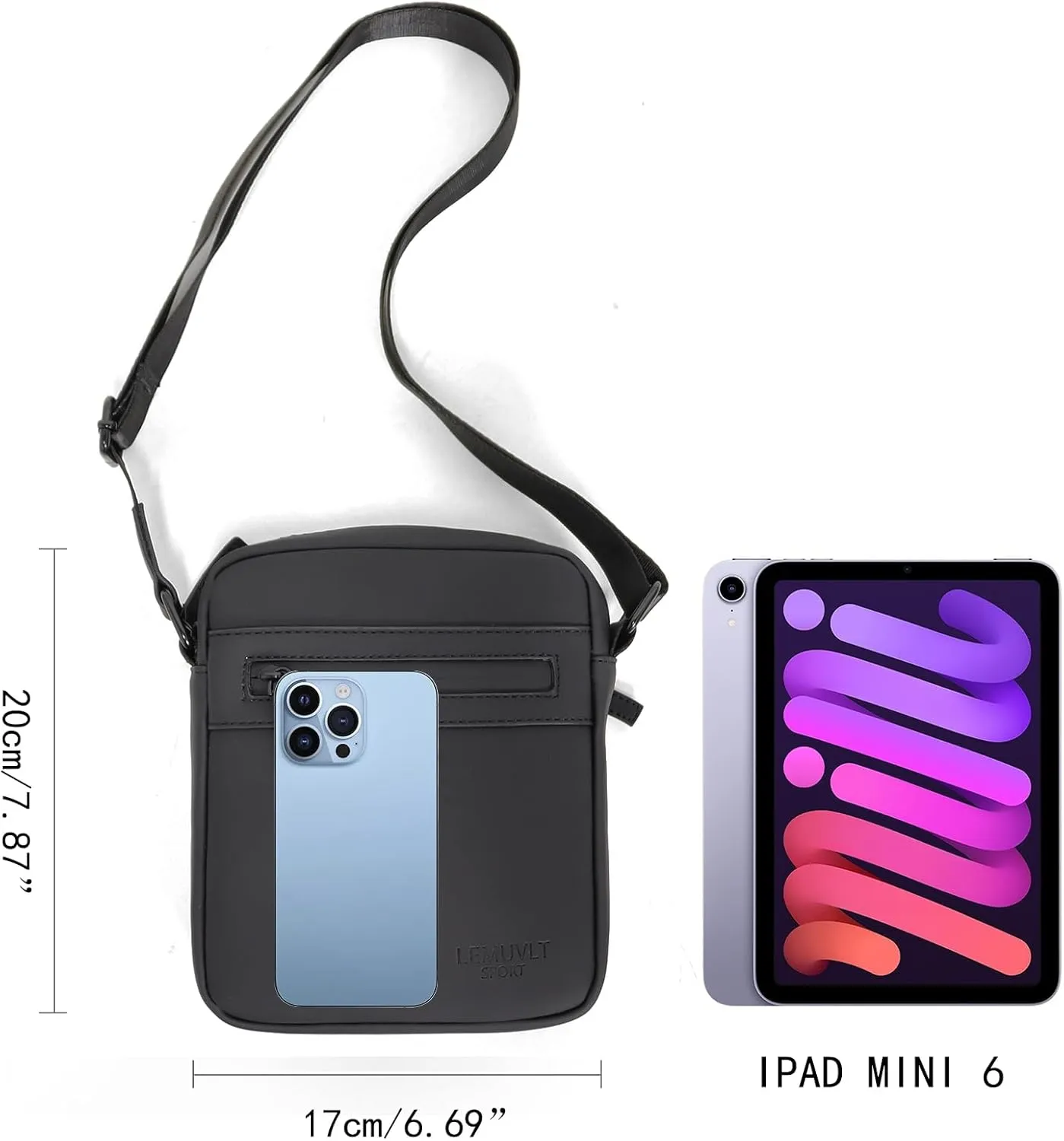 Small/Medium Crossbody bag for men shoulder bag mens purse satchel leather messenger bag gift man