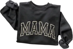 SOLY HUX Women's Crewneck Graphic Sweatshirts Long Sleeve Oversized Loose Fit Shirts Drop Shoulder Pullover Casual Tops