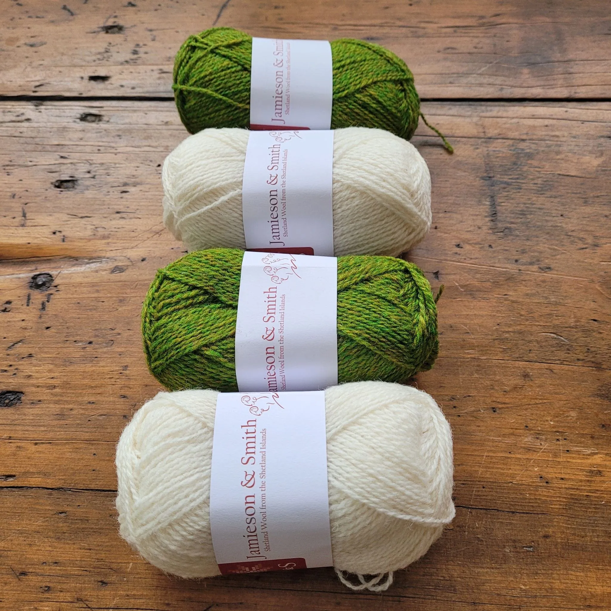 Songbird Mitts Yarn Set in J&S 2ply by Erica Heusser