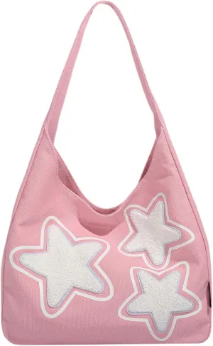 Star Tote Hobo Bag Women Handbag Large Capacity Tote Shoulder Bag Casual Crossbody Bag Gift for Women