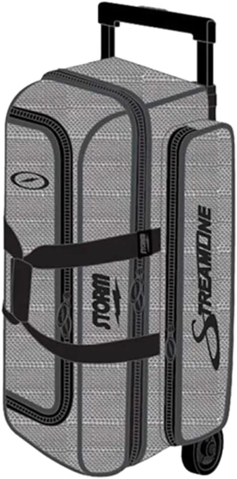 Storm Streamline 3 Ball Roller Bowling Bag- Silver/Black