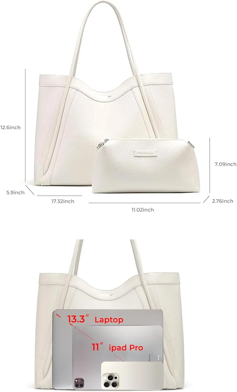Tote Bag for Women Vegan Leather Shoulder Purse Weekender Bag Shopper Handbag