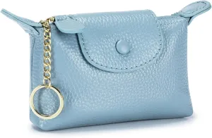 Women's Coin Purse with KeyChain, Mini Bag with Zipper - Wristlet Wallets for Men & Women
