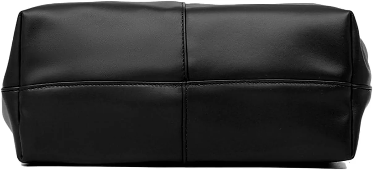 Women's Pleated Clutch Y2K Hobo Bags Ruched PU Leather Underarm Purse Shoulder Handbags