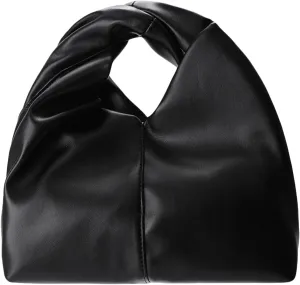 Women's Pleated Clutch Y2K Hobo Bags Ruched PU Leather Underarm Purse Shoulder Handbags