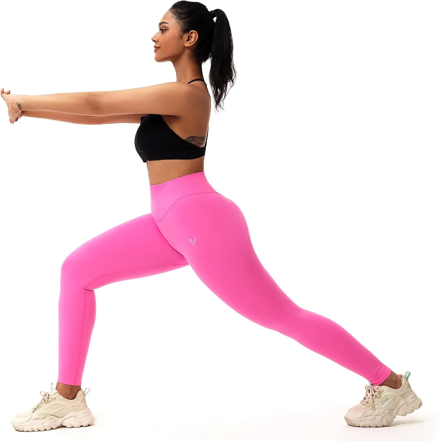Workout Seamless Leggings for Women, High Waisted Women's Gym Leggings No Front Seam, Tummy Control 7/8 Tights