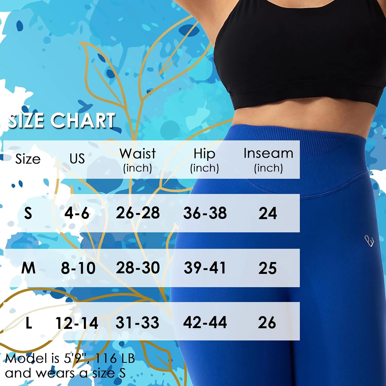 Workout Seamless Leggings for Women, High Waisted Women's Gym Leggings No Front Seam, Tummy Control 7/8 Tights