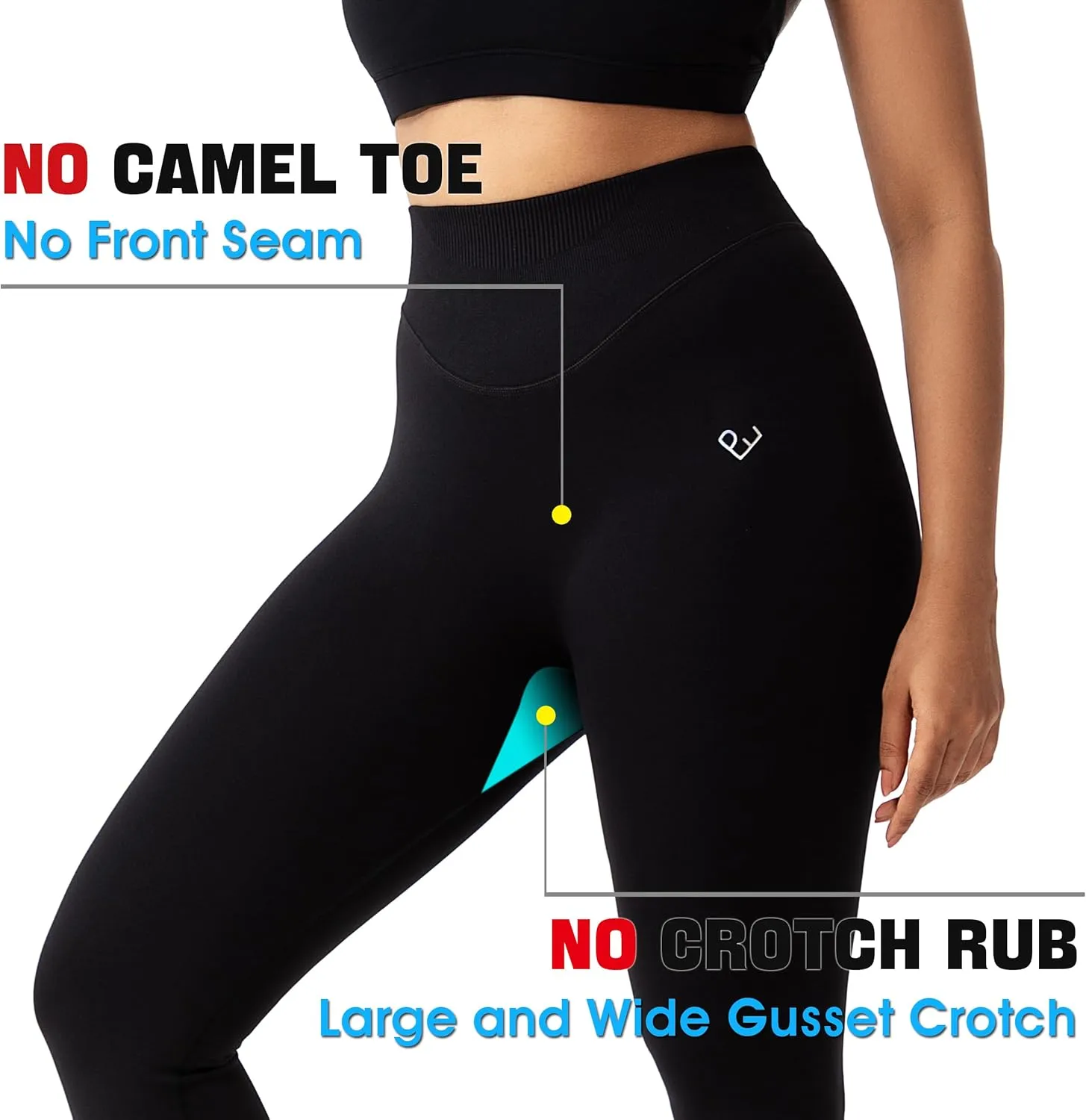 Workout Seamless Leggings for Women, High Waisted Women's Gym Leggings No Front Seam, Tummy Control 7/8 Tights