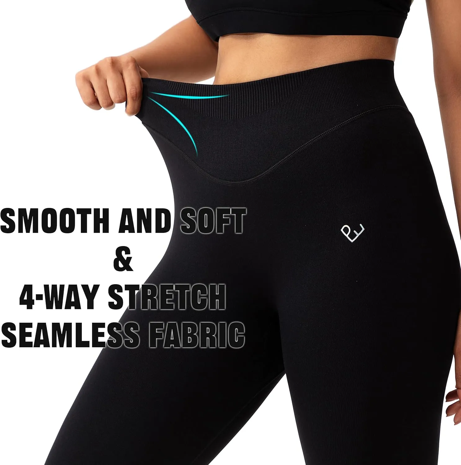 Workout Seamless Leggings for Women, High Waisted Women's Gym Leggings No Front Seam, Tummy Control 7/8 Tights