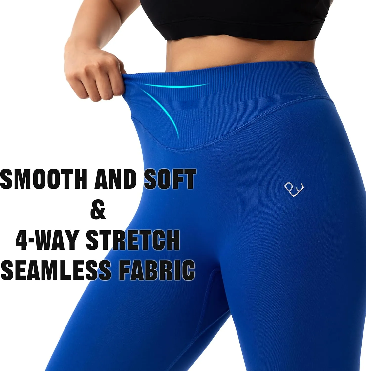 Workout Seamless Leggings for Women, High Waisted Women's Gym Leggings No Front Seam, Tummy Control 7/8 Tights