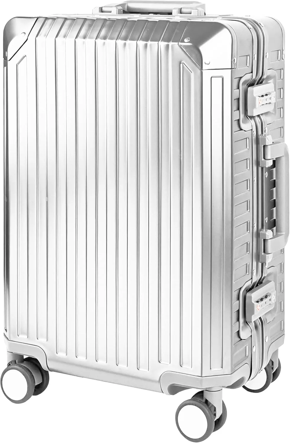 X2 All Aluminum Luggage Suitcase 3 Sizes (20",26",29") TSA Lock Carry On Silver (Double Set 20" & 29")