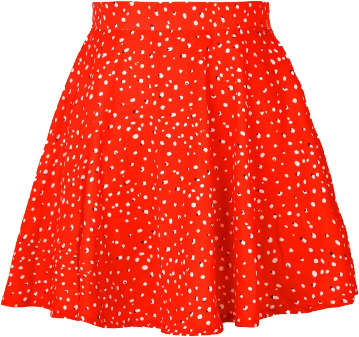 YOLAI Women Floral Printed High Waist Mini Skirt Zipper A-Line Short Skirt Summer Beach Skater Skirt